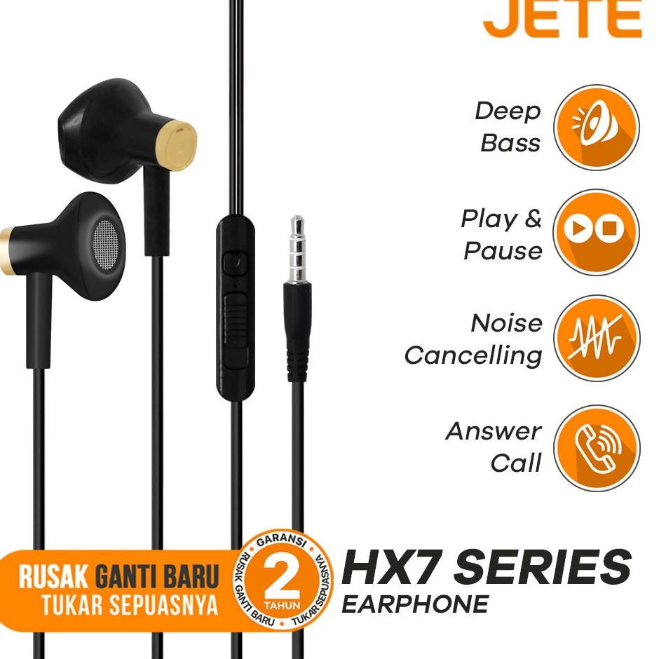 Headset Earphone JETE HX7 - Garansi 2 Tahun 8V1