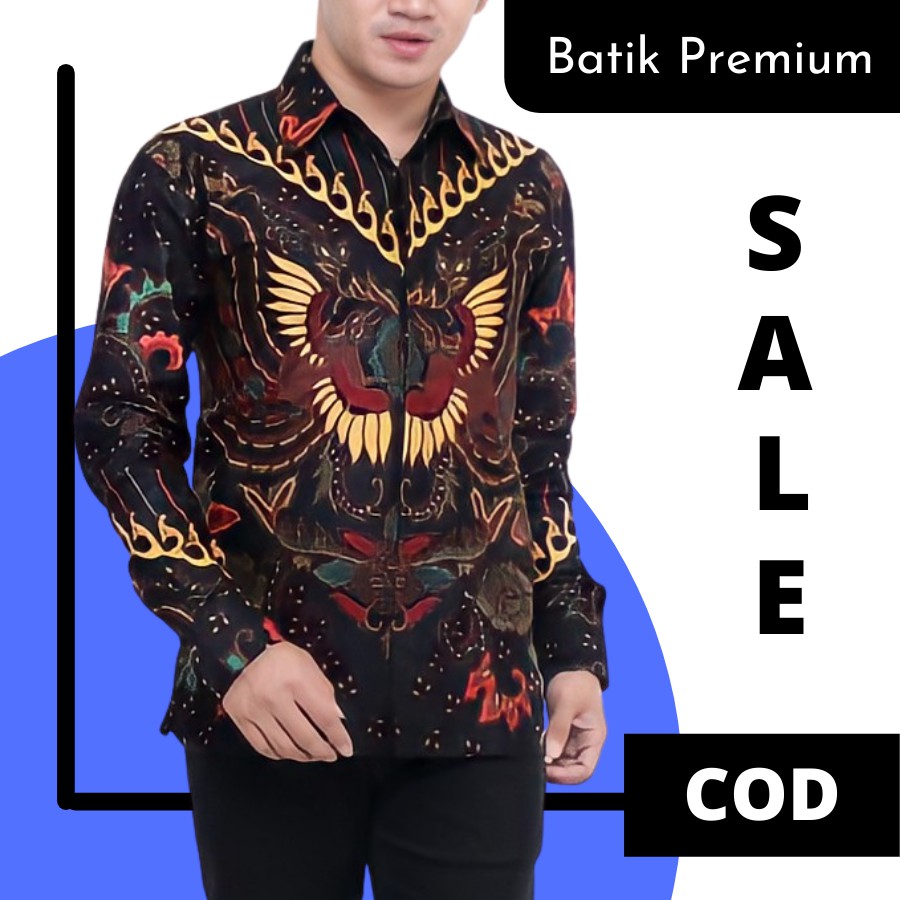 Atasan Kemeja Batik Modern Pria Lengan Panjang Pekalongan Premium Modern Batik Remaja Anak Muda Pria