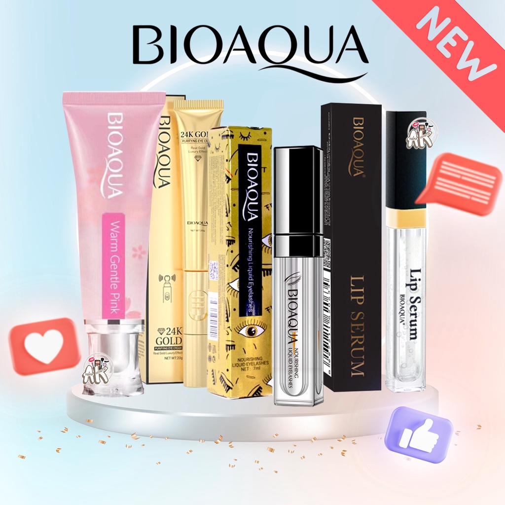 BIOAQUA NOURISHING Liquid Eyelashes Serum 7ml / Nenhong Warm Gentle Pink 30ml / Lip Serum / Eye Serum 24k GoldBPOM