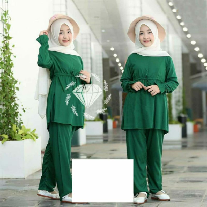 PCS SET CELANA ANAK DAYANA KID BAHAN MOSCREPE MR ADA VIDEO REVIEW PRODUK