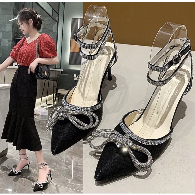 heels A6666 sendal wanita import realpict