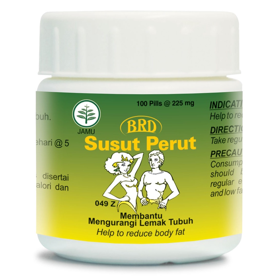 SUSUT PERUT 100 PIL - Borobudur Herbal - Suplemen diyet dan mengurangi berat badan