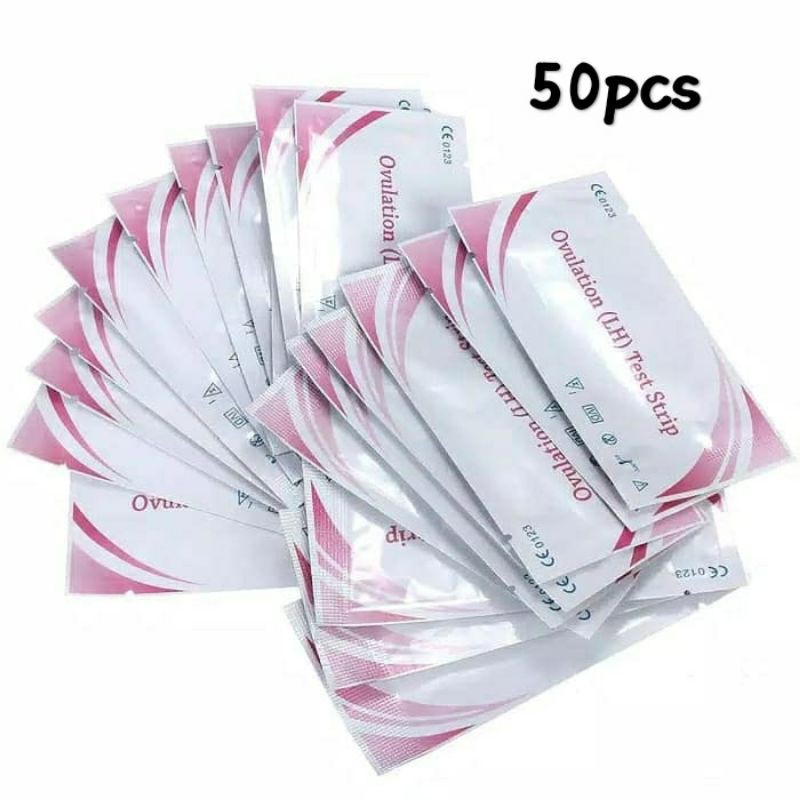 50pcs Ovulation LH Test Strip - Tes Masa Subur