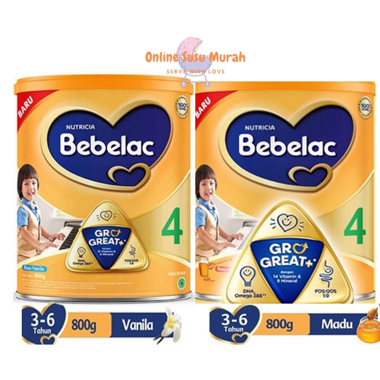 BEBELAC 4 MADU VANILA 800 GR