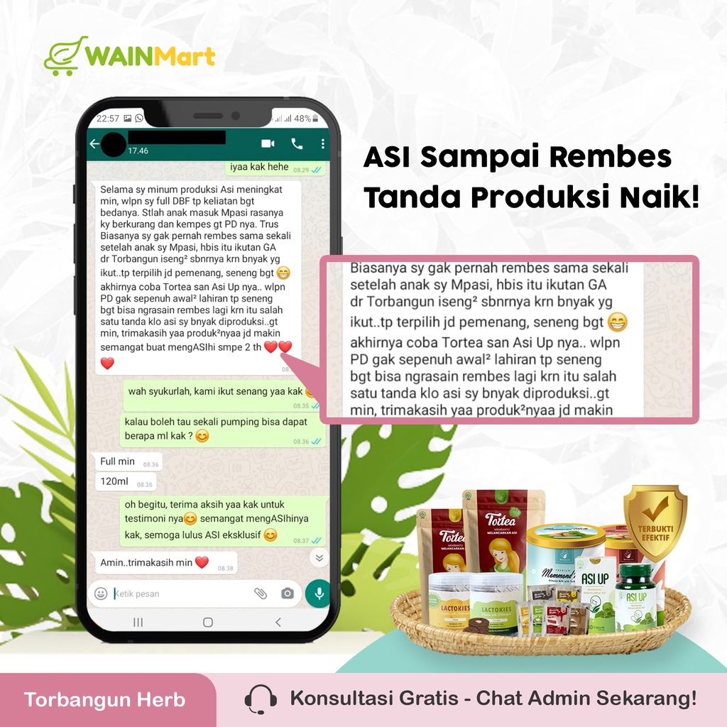 TORTEA Teh Celup Torbangun Teh Pelancar ASI Booster Tea Herbal Untuk Ibu Menyusui