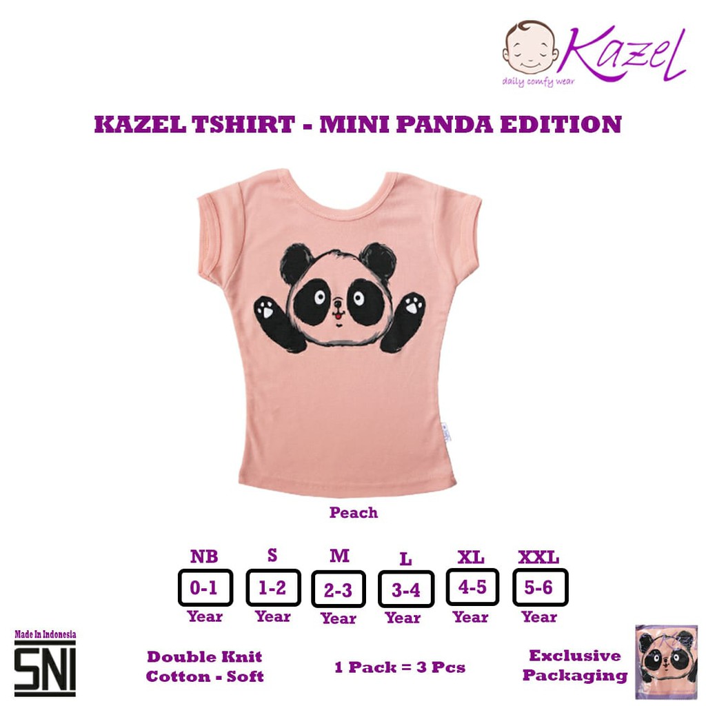 Kazel Tshirt Girl - Mini Panda Edition