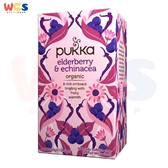 

Jual Pukka Tea Elderberry & Echinacea Organic Embrace Tingling Fruity 20P Teh