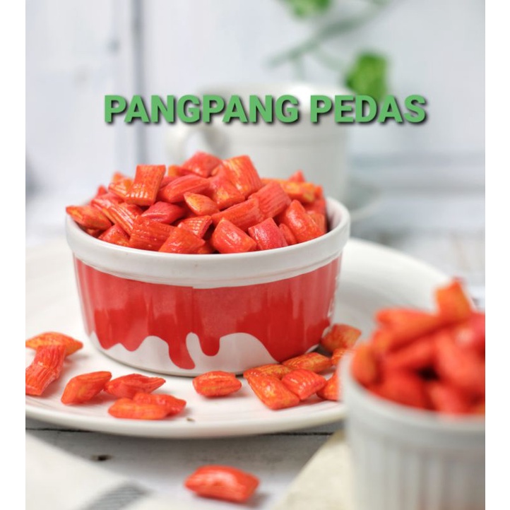 

Pangpang Pedas dan Manis 500 Gram / Jajanan Kiloan Pangpang Pedas Murah / Snack Kiloan Pangpang