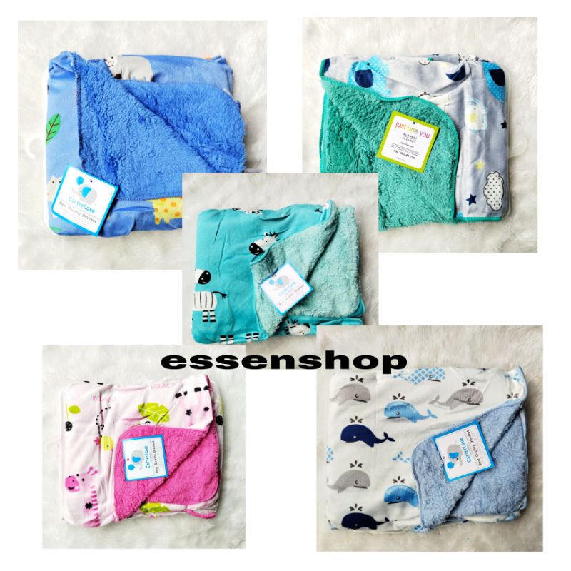 Selimut Bayi bahan Fleece lembut kado bayi