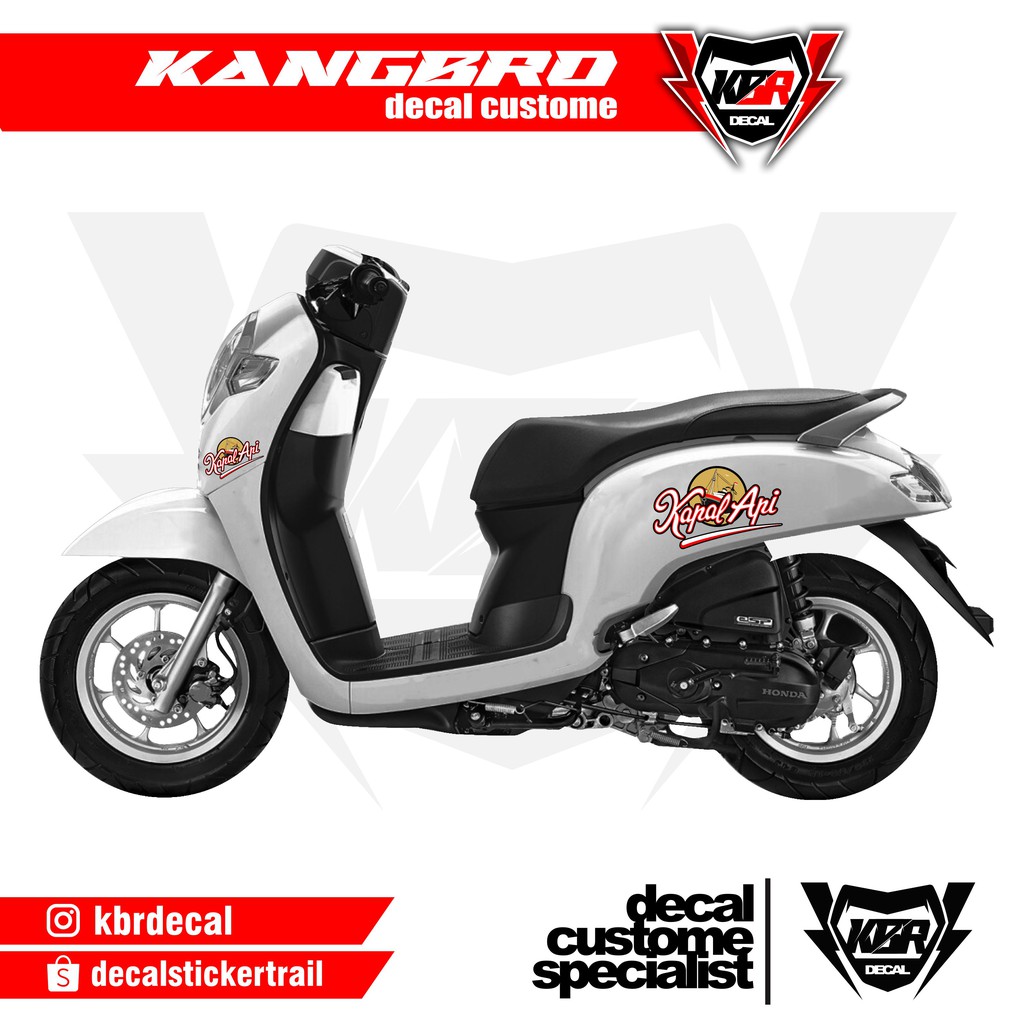 Stiker Scoopy Striping Scoopy Kapal Api