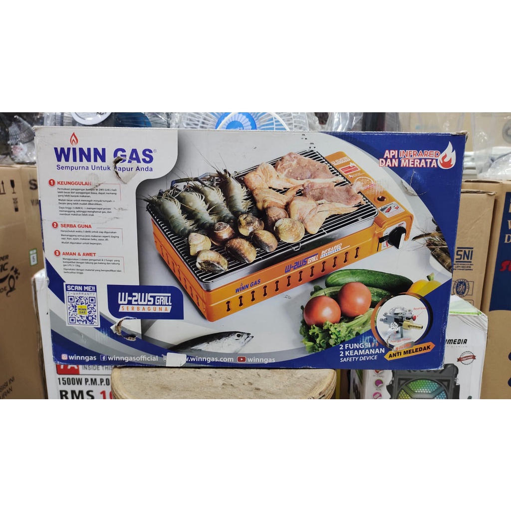 Kompor Grill Infrared Winngass W-2WS GRILL