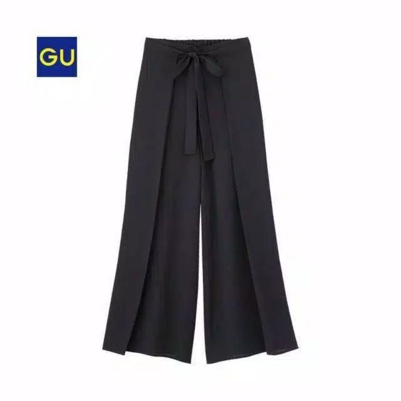 UNIQLO GU KULOT PANJANG ORIGINAL-Tali-hitam