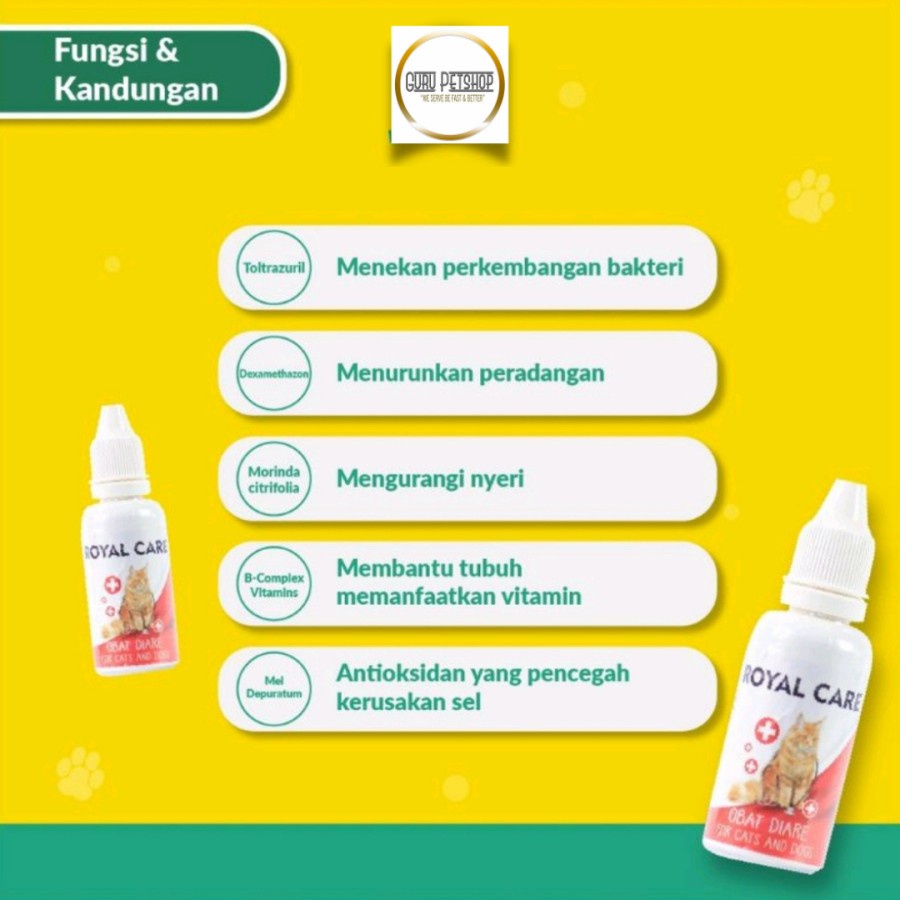 Royal Care 30ml Obat Diare Mencret Kucing Anjing