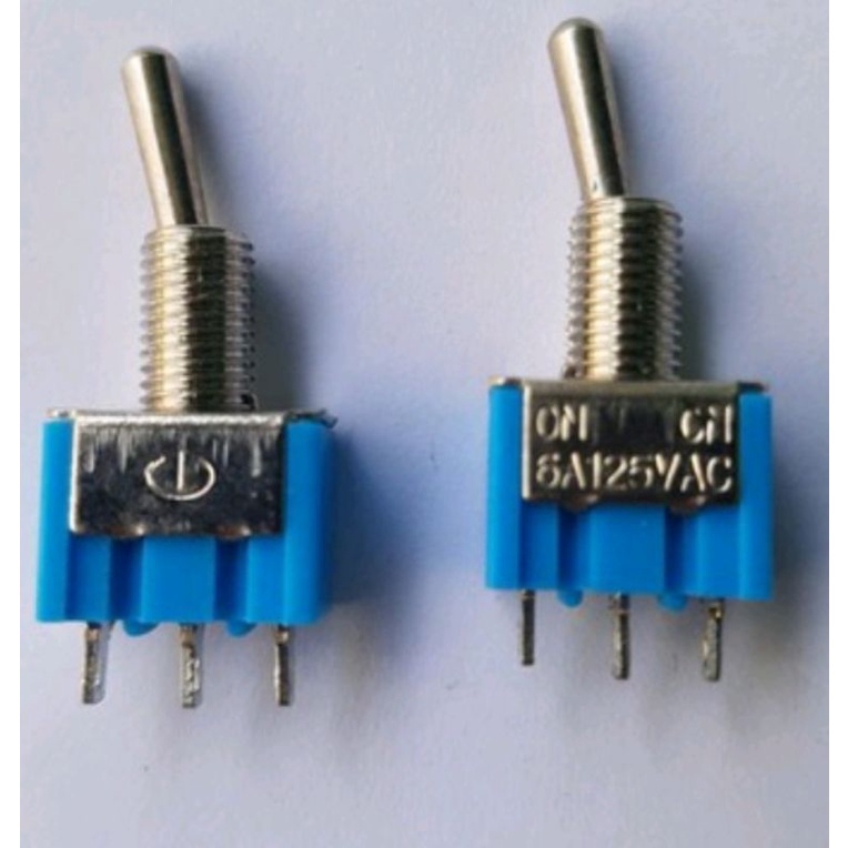 saklar Togel/toggle switch togel 3 pin- kaki kecil on
