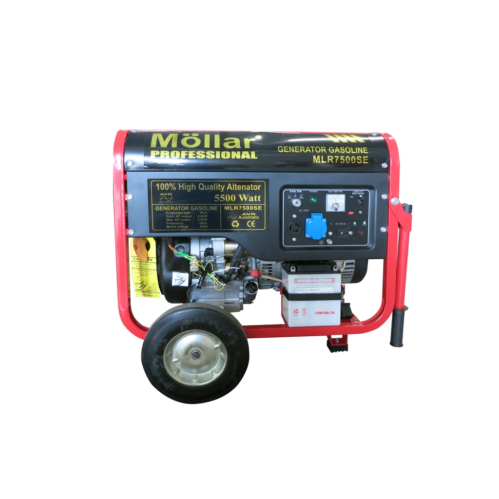 Genset 5500Watt MOLLAR MLR7500SE 4T/ Generator MLR 7500 SE 5500W - Genset Power Generator Gasoline