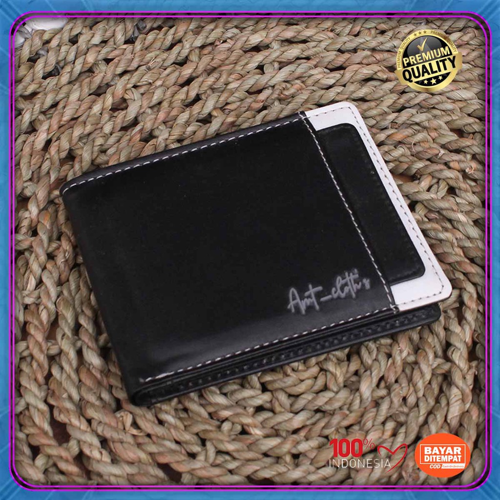 Best seller DOMPET KULIT PRIA pendek distro fashionable KULIT sintetik AMT