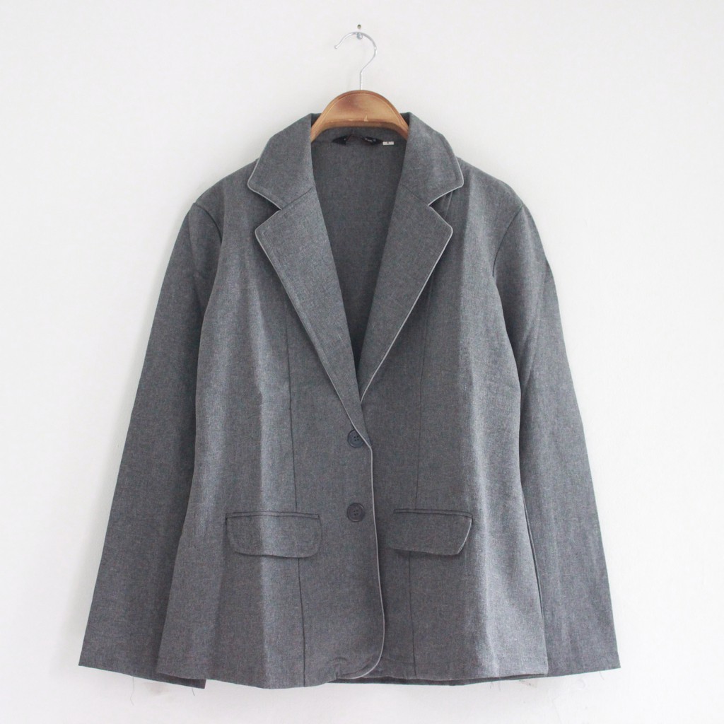 BLAZER WANITA Panjang Hitam Korea Style Kekinian/ Blazer kerja Jumbo / Blazer kantor wanita