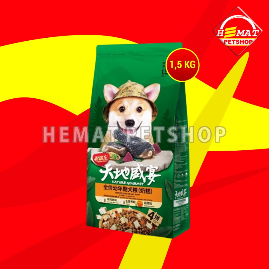 Kitchen Flavour Silky Fowl Dog Food Puppy Makanan Anak Anjing 1.5KG