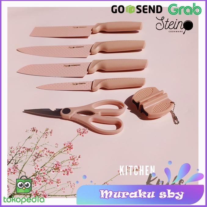 :>:>:>:>] Pisau Stein Diamond Knife Set 5 + Knife Sharpener