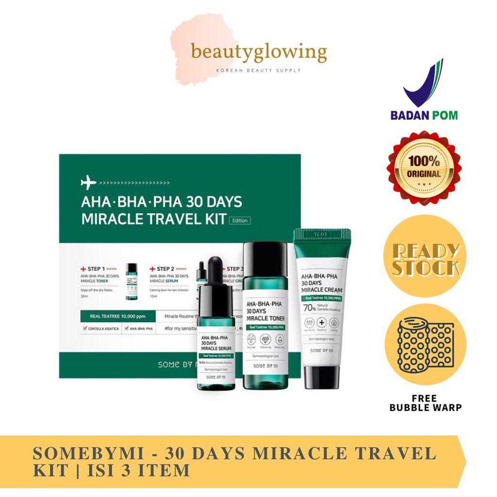 [BPOM] SOMEBYMI AHA BHA PHA MIRACLE TRAVEL KIT (ISI 3)