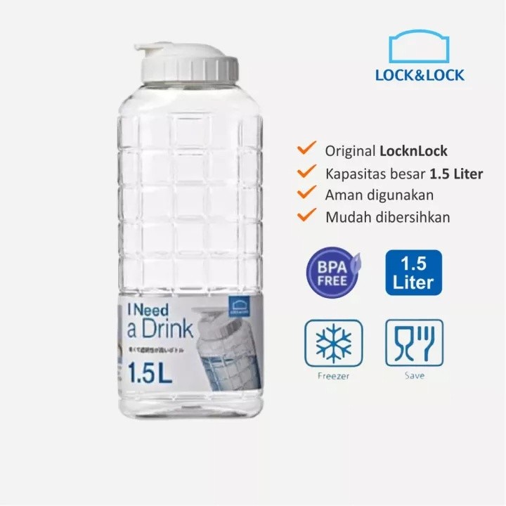 Lock&Lock Botol Air Minum Chess 1.5L (Liter)- LocknLock