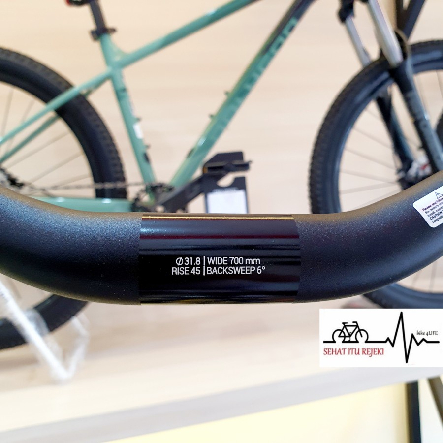 HANDLE BAR SEPEDA MTB ENTITY EXPERT 31.8 BLACK ALLOY. FLAT HANDLEBAR SETANG STANG SEPEDA