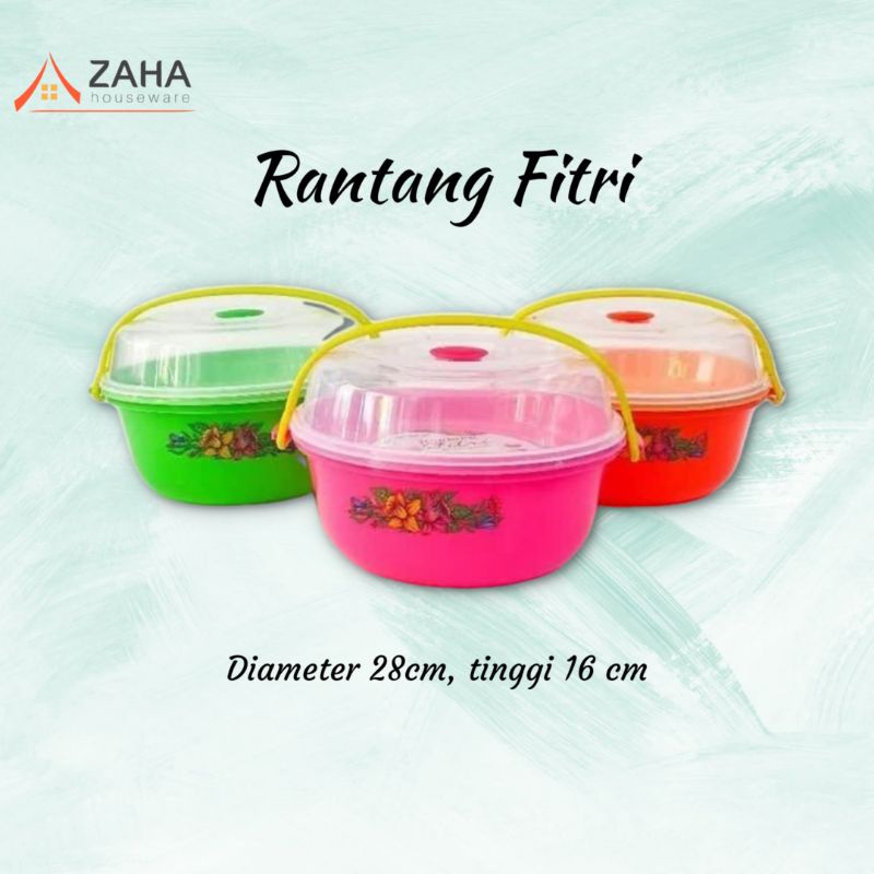 Rantang Fitri Bulat / Rantang Hajatan/Berkatan/Rantang Plastik Susun 2 Murah