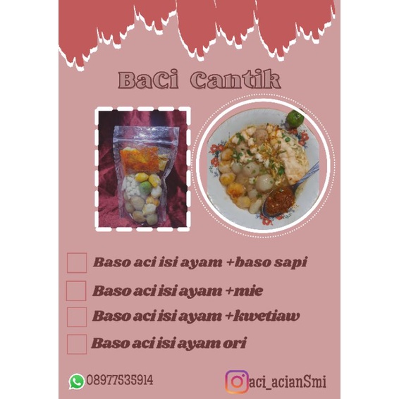 

Baso Aci cantik Pedas