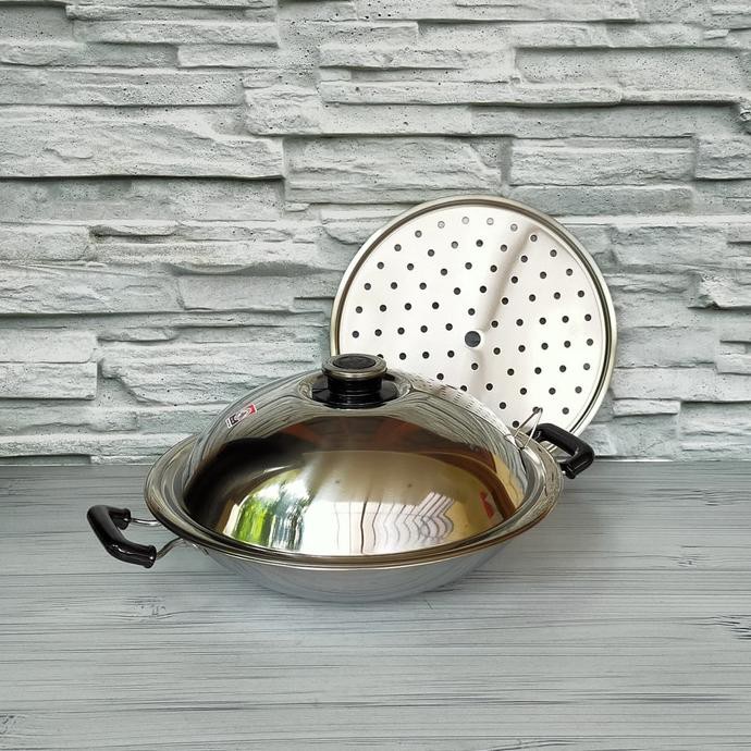 ZEBRA CHINESE WOK STEAMING PLATE STAINLESS STEEL 38CM - 176201