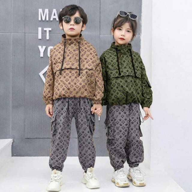 SETELAN LV UNISEX/SETELAN ANAK LV/SETELAN ANAK IMPORT