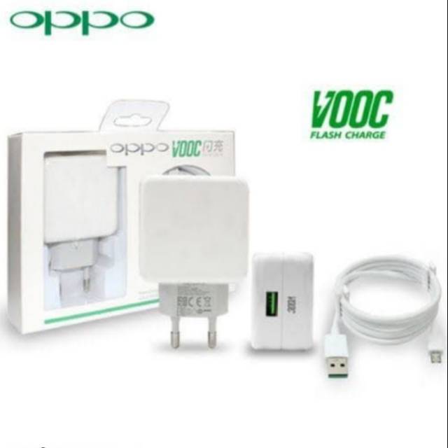 CHARGER OPPO ORIGINAL VOOC FAST CHARGING 4A ADAPTOR PLUS KABEL MICRO USB