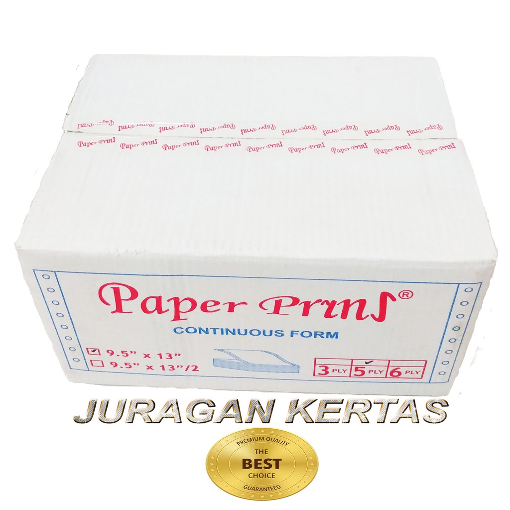 

CONTINUOUS FORM 9.5 X 13 5PLY PAPERPRYNS