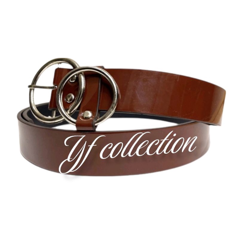 0IKAT PINGGANG WANITA WOMEN BELT DOUBLE RING PREMIUM MODEL KEKINIAN