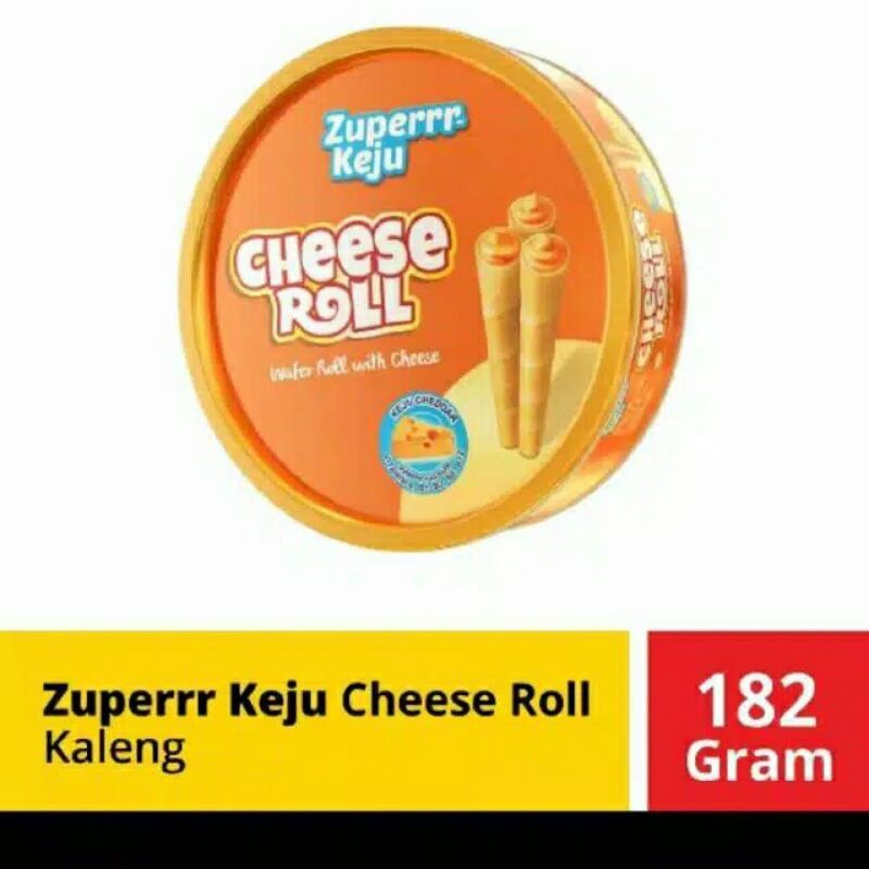 ZUPERRR KEJU CHEESE ROLL KALENG 156GR