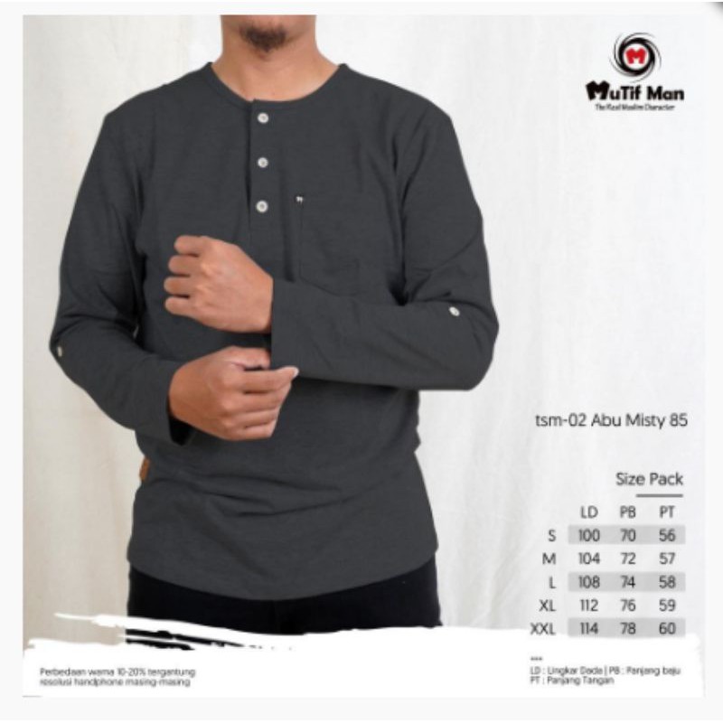 koko mutif denim mutif man raize bahan kaos premium yang adem dan nyaman