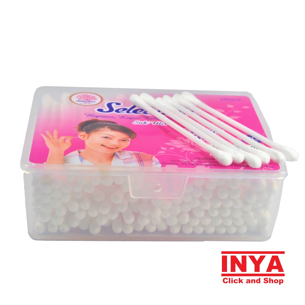 SELECTION COTTON BUD BOX isi 180 pcs - Korek Kuping