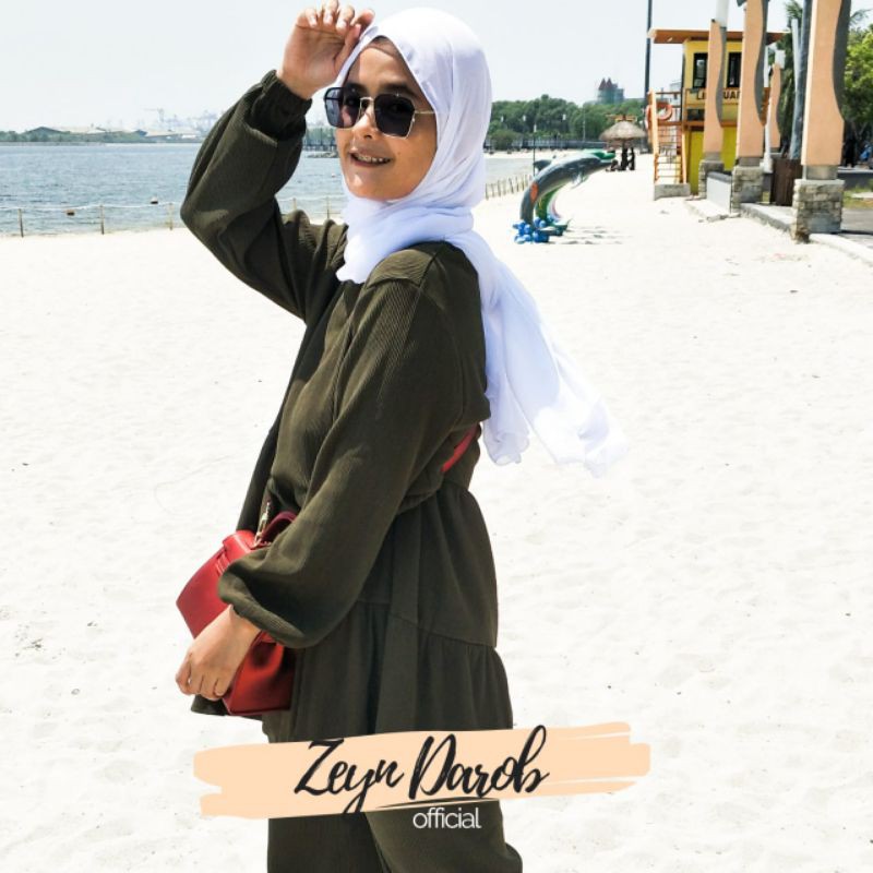 oneset ruffle / oneset / setelan celana/ baju kuliah/ baju kantor