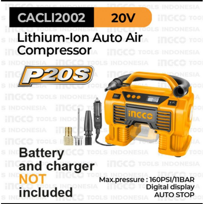 P20S Truck mini compressor (160psi) INGCO CACLI2002