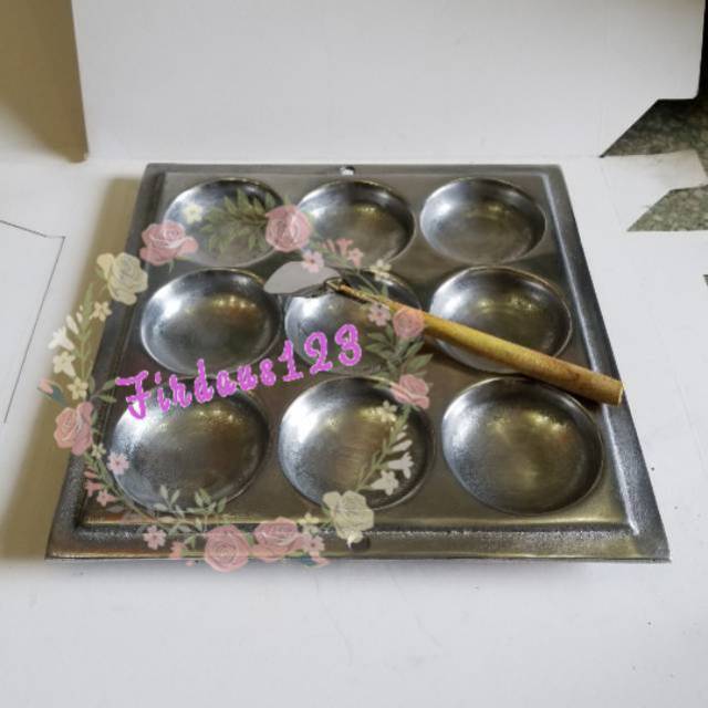Cetakan Kue Lumpur Apem Cimin kotak lubang 9