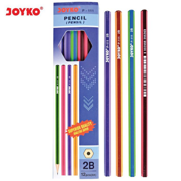 

Joyko Pencil 2B P-111 (1dus=12pcs/gabungan dari AT1862)