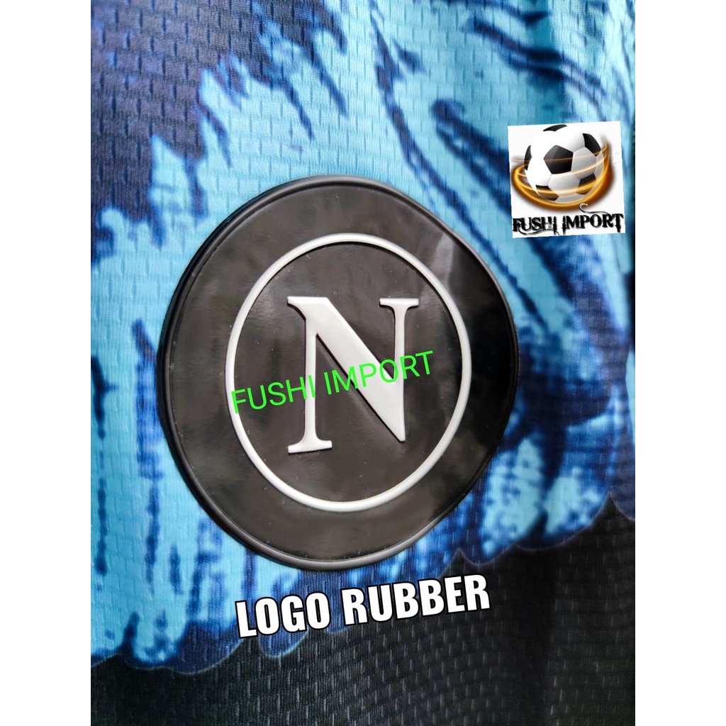 PLAYER ISSUE | Jersey Baju Bola Ssc Napoli Eagle Home Hitam Black 2021 2022 Drifit Adv Vaporknit