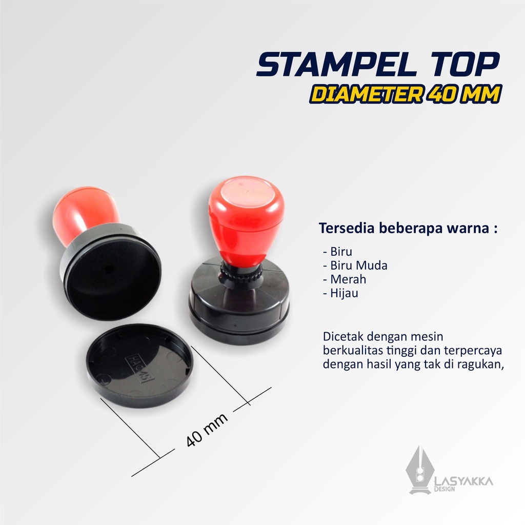 

stempel top 40 mm | free desain berkualitas