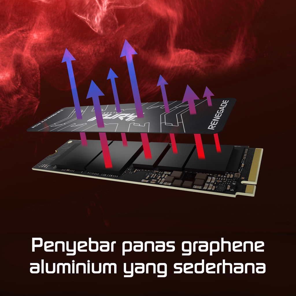 Kingston FURY Renegade Seri Ekstrem SSD NVMe PCIe 4.0 (SFYRD/2000G)