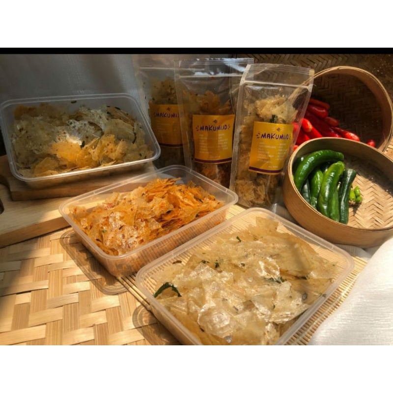 Makumi Keripik kaca box
