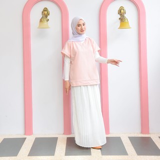 SAYA VEST ROMPI  WANITA  ALA KOREA  FLEECE Shopee Indonesia