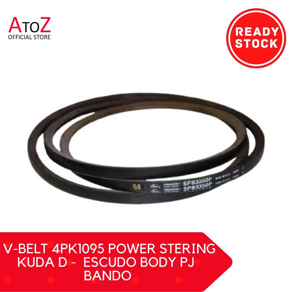 VanBelt - V Belt - Fan Belt - V-BELT 4PK1095 POWER STERING KUDA D -  ESCUDO BODY PJ  BANDO SBBS