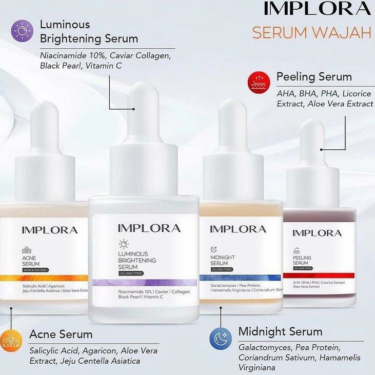 TERBARU!!! SERUM IMPLORA / SERUM WAJAH - (BPOM)