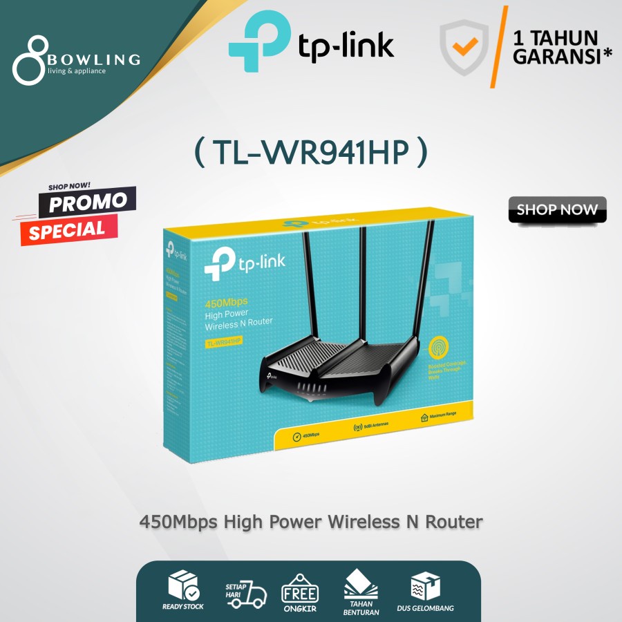 TP-LINK WR941HP 450Mbps High Power Wireless N Router TPLINK TL-WR941HP