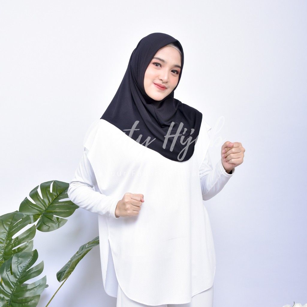 HIJAB SPORT POLOS TANPA PET/ HIJAB SPORT MURAH/ CIPUT POLOS