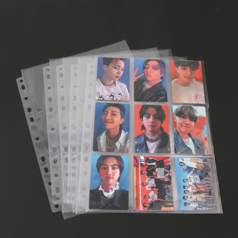 10Pcs A4 Sleeves 1 Pocket 2 Pockets 4 Pockets 9 Pockets Gaming Trading Card Album Binder Inners Pages No PVC Acid-free Sleeves